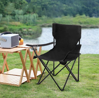 Chaise pliante en métal Oxford pour l'extérieur, ultra légère, pour le camping, la pêche, la plage, la salle à manger, le salon, dossier portable, pas encore d'avis