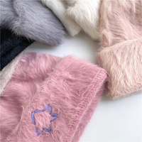 Maßgefertigte Wintermützen Beanie-Kappe Fell-Mohair-Nerzmütze für Damen Bucket Winter Kunstfell-Mützen