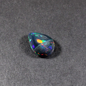 15X10MM อัญมณีทรงหลวมทำมืออัญมณีอัญมณีทรงลูกแพร์โอปอลธรรมชาติสีดำแบบ5.45Cts - Product Image 2