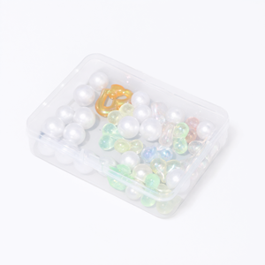 Caja de Almacenamiento Rectangular de Plástico Transparente con Tapa para Cuentas, Joyería, Piezas de Costura y Organización - Product Image 2