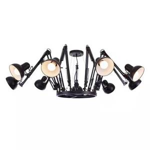 <span class=keywords><strong>Lustre</strong></span> de bureau de style industriel moderne, en fer forgé, personnalisé, LED multi-têtes, forme irrégulière - Product Image 5