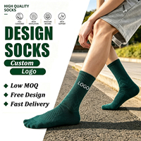 Chaussettes de sport en nylon/coton absorbant la transpiration, à logo personnalisé, imprimées numériquement, pour le cyclisme et l'usage quotidien - Toutes saisons