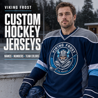 Jersey Hoki Sublimasi OEM Logo Kustom Seragam Hoki Es Jersey Hoki Remaja