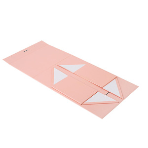 Wholesale Gift Packaging <b>Box</b> White Large Rectangle Flip Rigid Universal Folding <b>Magnetic</b> <b>Box</b> with Ribbon - Product Image 3