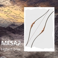 Tir à l'arc traditionnel en bois de bambou hybride mesa-2, 25 #, jeu d'arc et de flèche pour la chasse