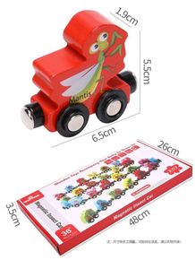 Cadeaux d'anniversaire parfaits pour les tout-petits garçons et filles 2025, train en bois magnétique amusant, vente en gros YR0752 - Product Image 6