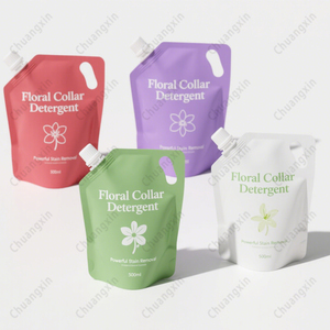 Sac d'emballage de détergent à lessive rechargeable de savon Liauid en plastique réutilisable imprimé personnalisé 500ml 750ml 1l 5l pochette à bec debout - Product Image 6