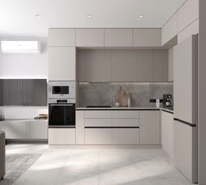 مطابخ CBMmart ذات التصميم العصري المتكاملة، دواليب مطبخ بيضاء من الصين مع سكة إغلاق ناعم - Product Image 3