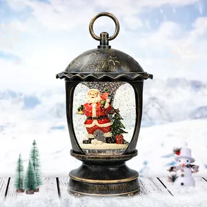 Novo produto quente presentes fábrica papai noel natal neve globo lanterna decoração