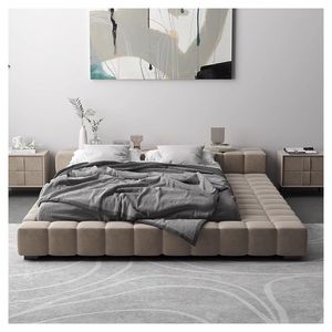 Cadre de lit à plateforme double Offre Spéciale | Assemblage facile des <span class=keywords><strong>lattes</strong></span> en <span class=keywords><strong>bois</strong></span> massif | - Product Image 4