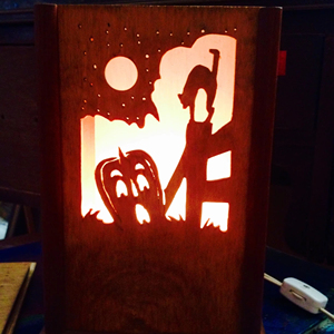 Iluminación Decorativa de Metal para Exteriores Personalizada, Lámpara Escultórica Moderna de Acero Corten - Product Image 6