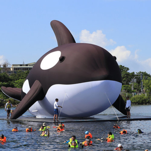 Modèle d'animal marin gonflable géant, baleine orca gonflable géante, conception gratuite, pour événement - Product Image 4