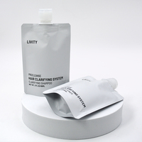 Pochette Doypack personnalisée en aluminium avec bec verseur, sac à eau laminé, emballage liquide pour shampoing et cosmétiques