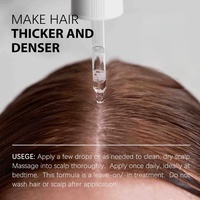 Sérum multi-peptides KOEC pour la densité des cheveux, formule à base de peptides pour des cheveux plus épais, flacon de tonique capillaire, sérum de repousse des cheveux OEM