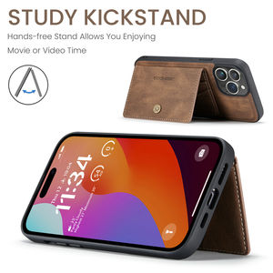 Jeehood pour iPhone 16 pro max 15 14 13 12 11 7 8 étui de téléphone avec enlever la couverture de porte-cartes de crédit multifonctions pour <span class=keywords><strong>pochette</strong></span> iphone - Product Image 5