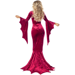 Disfraz de Halloween de bruja gótica de fábrica, vestido de actuación, mascarada de murciélago vampiro - Product Image 4