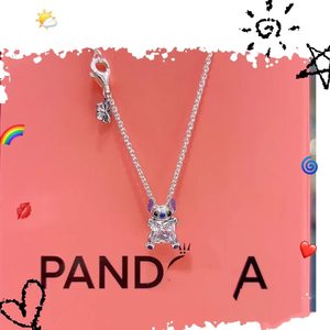 Pulsera <span class=keywords><strong>de</strong></span> colaboración Stitch, <span class=keywords><strong>Plata</strong></span> <span class=keywords><strong>de</strong></span> Ley 925, Cuentas <span class=keywords><strong>de</strong></span> Ángel Rosa <span class=keywords><strong>PANDORA</strong></span>, Accesorios Personalizados DIY, Joyería <span class=keywords><strong>de</strong></span> Alta Gama - Product Image 3