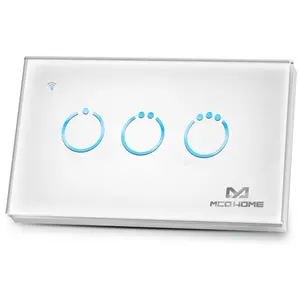 Mcohome Mh-s613-wf Wifi Touch Panel Switch Work With Alexa And Google Assistant