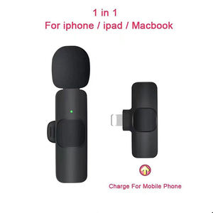 Micrófono de condensador de teléfono móvil inalámbrico portátil profesional 1Drag 2 ligero con conector tipo C para uso de cámara - Product Image 6