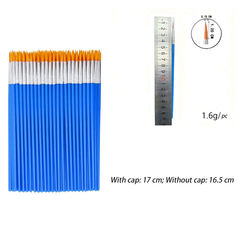 Blue shaft, yellow fur, with a pen cap