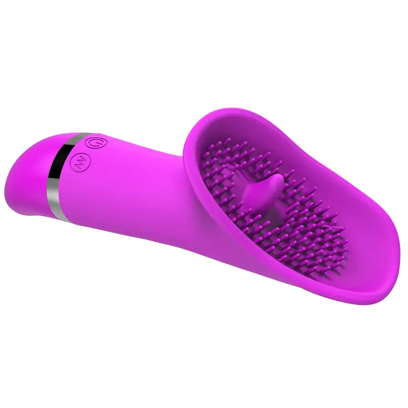 AAA Battery Powered G-Spot Clitoris Masturbator Stimulation Suck Oral Nipple Sucker Sex Massager Tongue Licking Vibrator