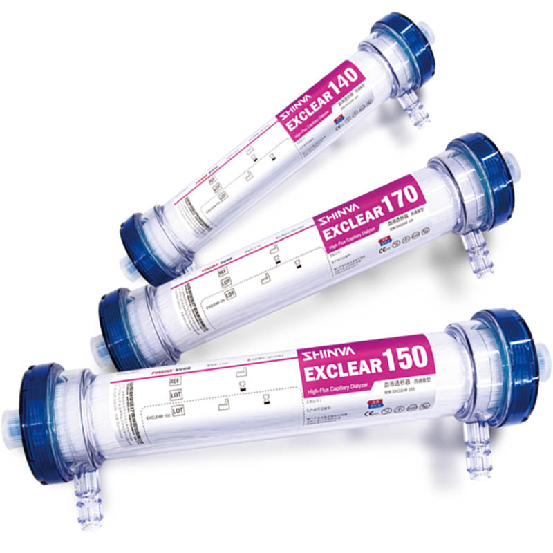 SHINVA EXCLEAR серия почечный гемодиализ с высоким потоком капиллярный диализатор MDR с сертификатом CE