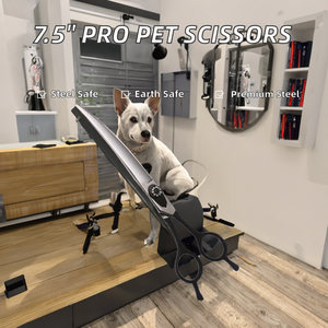 Tijeras Profesionales de Peluquería Canina de Acero Inoxidable 440C de 7.5 Pulgadas, Ecológicas, para Animales Pequeños - Product Image 2
