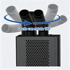Custom Powder Coated Metal Casing Digital Control Mobile Air Conditioner Portable Industrial AC With Smart Factory Low Investmen - Product Image 5