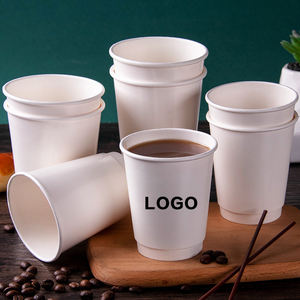 Ensemble de gobelets en papier aseptiques écologiques avec couvercles, gobelets jetables compostables pour boissons chaudes et <span class=keywords><strong>froides</strong></span> - Product Image 5