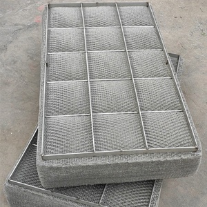 Almohadillas de malla de eliminador de niebla de filtro de alta calidad Almohadilla de malla de punto de acero inoxidable Tipo de almohadilla antivaho - Product Image 5