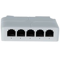 5 puertos 100Mbps 90W PoE extensor repetidor 100 metros VLAN 44-57V cumple IEEE802.3af/AT RJ45 1 en 4 salida para cámara IP AP VOZ