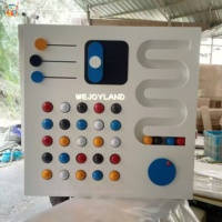 Mainan Edukasi Dinding Sensorik Interaktif untuk Anak di Dalam Ruangan, Papan Aktivitas Bola untuk Tempat Penitipan Anak, Ruang Sensorik Montessori, dan Ruang Kelas