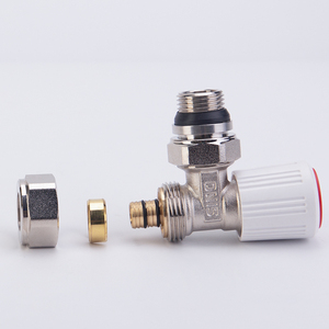 Robinet <span class=keywords><strong>thermostatique</strong></span> d'angle coulissant en laiton forgé DN15 <span class=keywords><strong>sans</strong></span> tête, raccordement rapide pour tuyau PEX-A, corps de vanne TRV pour chauffage - Product Image 3