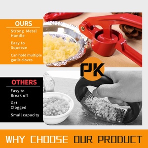 Portable Sustainable Stainless Steel Manual Garlic Press Aluminum Alloy Household <b>Juice</b> <b>Extractor</b> Ginger Vegetables Mud Home - Product Image 3