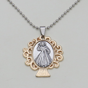 Sản phẩm mới đến Công Giáo St. chirstopher figurine KC mạ vàng kim loại mặt dây chuyền vòng cổ - Product Image 6