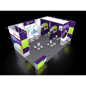 Exhibición de feria comercial portátil de lujo de Tianlang 10x10 Estantes de stand modernos Soporte de tensión de ajuste rápido Equipo de feria comercial al mejor precio - Product Image 3