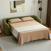 Canapé-lit pliant de style italien du milieu du siècle, convertible 2-en-1, multifonctionnel, pour petit espace, hôtel, appartement, maison