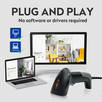 Escáner de Código de Barras 2D Inalámbrico y con Cable de la Serie JR-710, Sensor CMOS USB de Alta Velocidad para Puntos de Venta, Almacenes y Control de Inventario