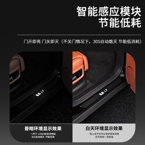 Ideal Led Door Sill Strip Stainless Steel Wireless <b>Sensor</b> Welcome <b>Light</b> Black Silver 1 Year Warranty - Product Image 5