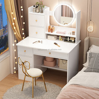 FULLSUMMER Mobilier moderne de luxe en bois pour chambre à coucher Commode à miroir