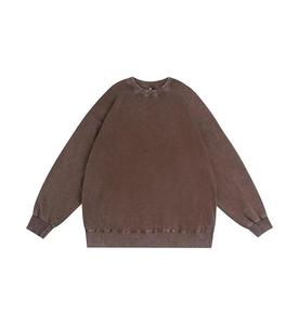 Fabricantes de Ropa, Personalizado, Alta Calidad, 100% Algodón, Forrado, Lavado Vintage, 350g, Casual, Holgado, Invierno, Unisex, Manga Larga - Product Image 4