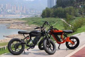 Vélo électrique de ville 750W, batterie lithium, cadre en magnésium, moteur roue arrière 960Wh, assistance au pédalage, suspension intégrale, 7 vitesses - Product Image 5