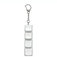 Porte-clés testeur de commutateurs mécaniques à 4 touches - Jouet anti-stress, porte-clés de clavier pour bureau et cadeaux