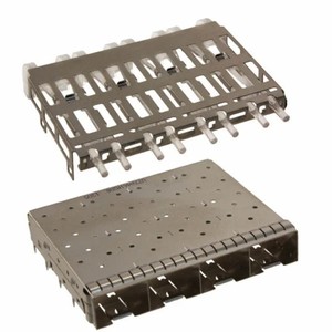 U77-A4110-1001 1 đến 4 <span class=keywords><strong>SFP</strong></span> kết nối với kim loại EMI Ống Báo Chí-phù hợp với loại 1x4 Cổng <span class=keywords><strong>SFP</strong></span> lồng kết nối - Product Image 2