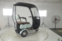 Vente directe d'usine Tricycle électrique à bas prix Nouvelle énergie Nouveau tricycle compact cyclomoteur à 3 roues avec auvent de toit Vente chaude
