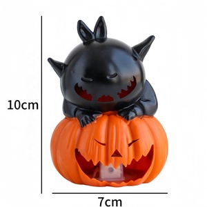 Nueva Lámpara LED de Noche con Forma de Gato y Calabaza para Halloween, Vela Electrónica sin Llama para Decoración de Mesa en Fiestas de Halloween y el Hogar - Product Image 4