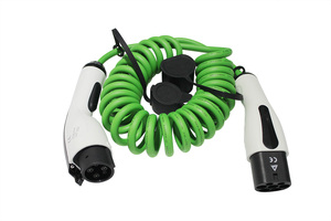 <span class=keywords><strong>Tipo</strong></span> 1 a di <span class=keywords><strong>tipo</strong></span> 2 32A 5 Metri di cavo di ricarica con verde/nero/arancione cavo a spirale - Product Image 2
