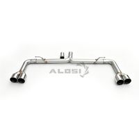 Système d'échappement Catback Valvetronic SS304 pour VW Golf 7 7.5 MK7 1.4T EA211 2014-2020 avec soupape intelligente et sortie quadruple