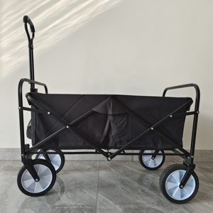 Carrito de Jardín Plegable, Portátil, Resistente, de Acero y Aluminio, con Cuatro Ruedas Bloqueables y Apilable, Ideal para Compras y Herramientas - Product Image 3