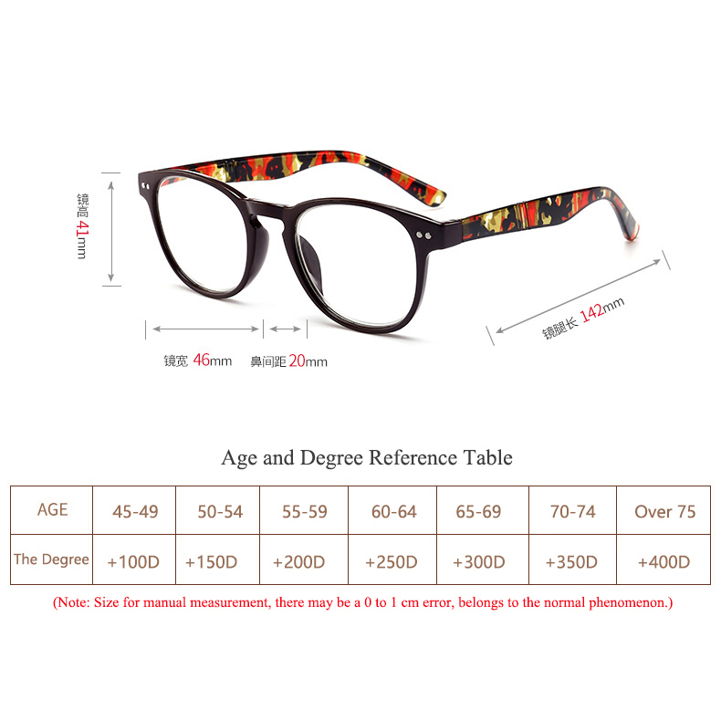 Rapide expédition pas cher en plastique lunettes de lecture progressives